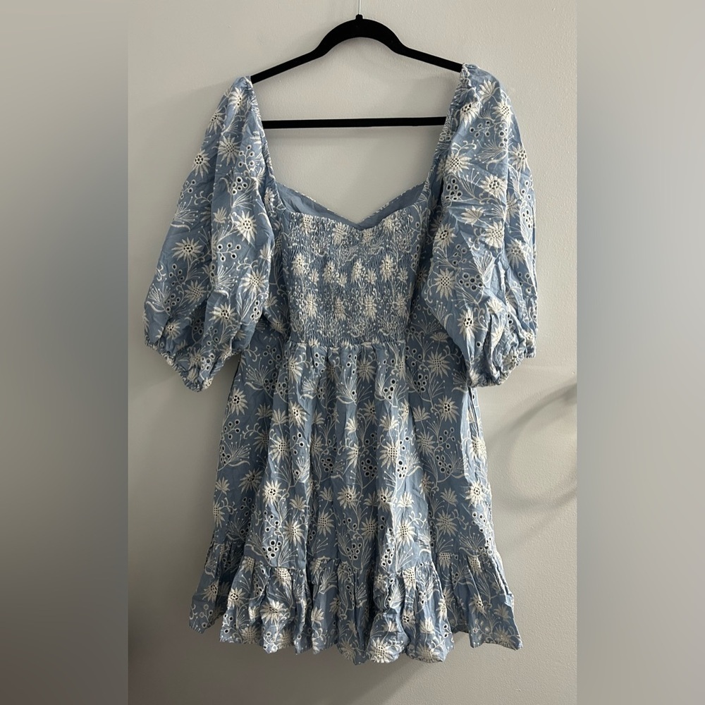 NWT Moonflower Eyelet Evy Sweetheart Mini Dress Curve - Picture 10 of 11